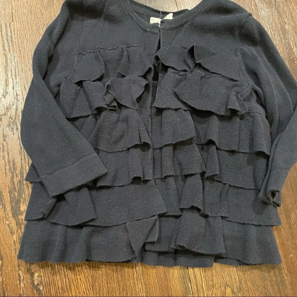 Crewcuts ruffled cardigan size 4/5